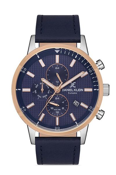 Daniel Klein Men's Sports Co - Active Indicator, Calcific and Stylish Use, New Dual Time