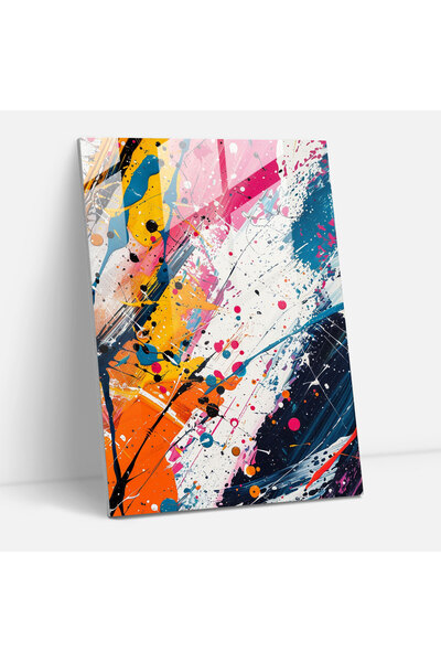 Popcas Fun Rhythm Glass Print, Action Painting, Wall Decoration