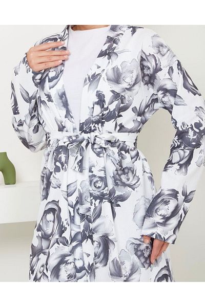 YILMAZBARMAZ Set kimono pentru femei cu modele florale