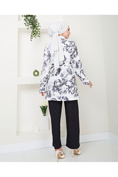 YILMAZBARMAZ Σετ γυναικείο κιμονό με φλοράλ σχέδιο