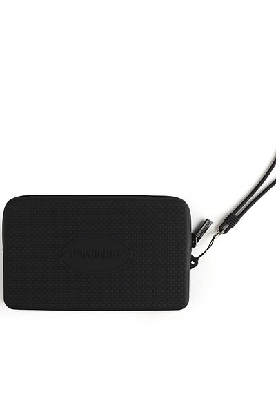 Havaianas Mini Bag Logo Μαύρη τσάντα παραλίας