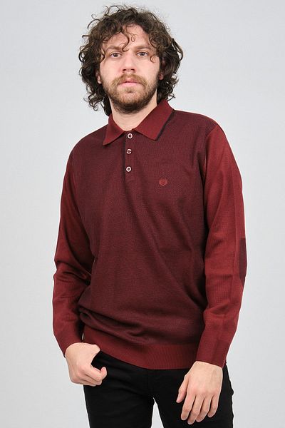 Pelikan Men's Polo Neck Sweater 1578418 Red