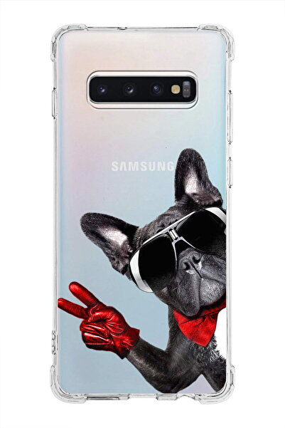 PrintiFy حافظة مضادة للصدمات متوافقة مع هاتف سامسونج جالاكسي S10 بلس مع طباعة...