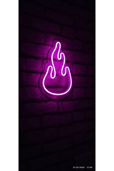 Erdem neon led Alev neon led dekoratif tasarım duvar dekorasyonu masa üstü de...