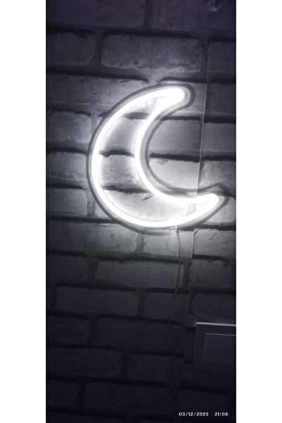 Erdem neon led Ay hilal neon led gece lambası çocuk odası Genç odasi
