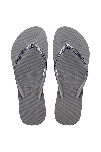 Havaianas Oțel Gri Slim Glitter II Oțel inoxidabil