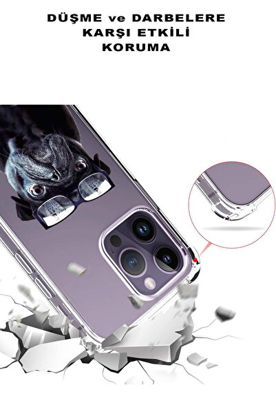 PrintiFy Tecno Spark 7t Compatible Dog 3 Printed Transparent Anti-Shock Case with Corner Protection