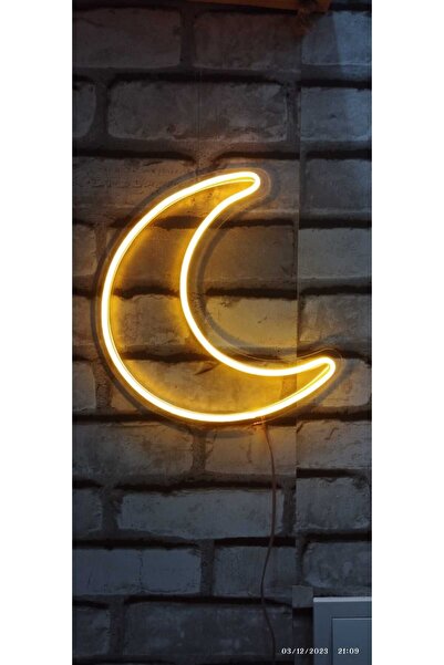 Erdem neon led Ay hilal neon led gece lambası çocuk odası Genç odasi