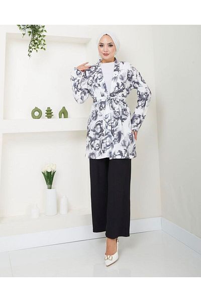 YILMAZBARMAZ Set kimono pentru femei cu modele florale