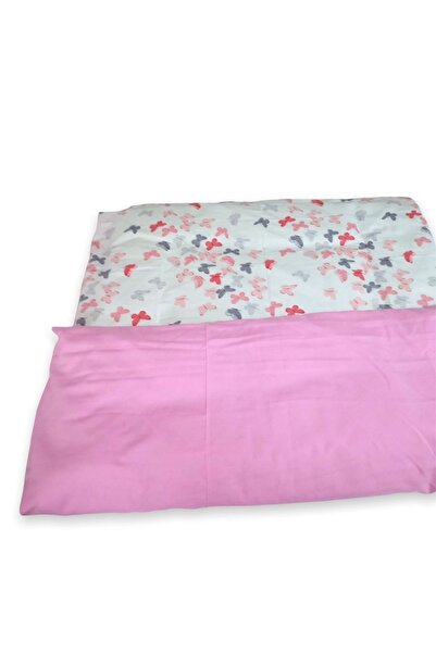 Bebek Özel Pink Butterfly Patterned Single Duvet Cover Quilt Cover - 95x145 C...