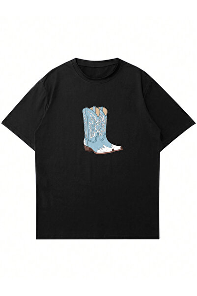 Ginevra Γυναικείο μπλουζάκι Oversize με στάμπα Cowboy Boots