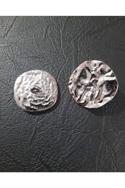 İMREN AKSESUAR فضي رمادي Dcryuk 2.5 سم زر معدني 6 قطع مجموعة معطف خندق سترة زر