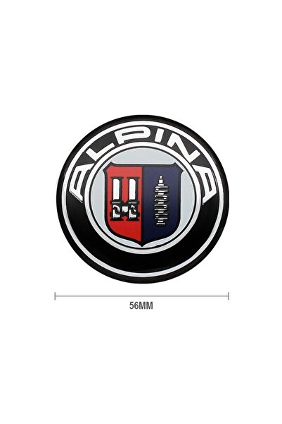 İKTUNING ALPINA LOGOLU 56 MM 4 ADET JANT GÖBEK STICKER