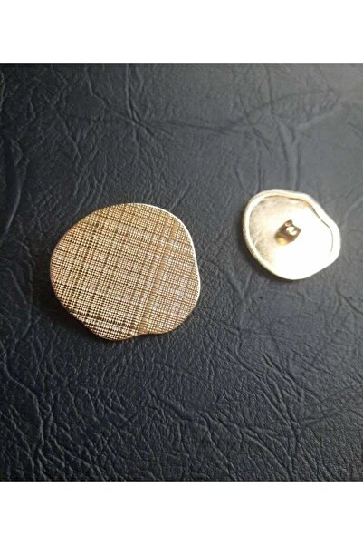 İMREN AKSESUAR 5 Τεμάχια Ειδικού Σχεδιασμού Ανοιχτόχρωμο Μεταλλικό Κουμπί - Με Βάση, Επιμεταλλωμένο με Κρεμάστρα 3 εκ.