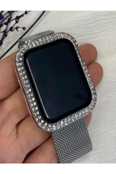 Forsis Aksesuar Watch 45mm Taşlı Ekran Ve Kasa Koruma
