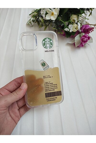 Aksesuarda Moda Iphone 11 Sulu Starbucks Hareketli Kılıf