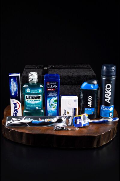 Dove Damat Bohçası - Erkek Bakım Seti - Damat Tıraş Seti Çeyiz Sandık Nişan Bohça Seti