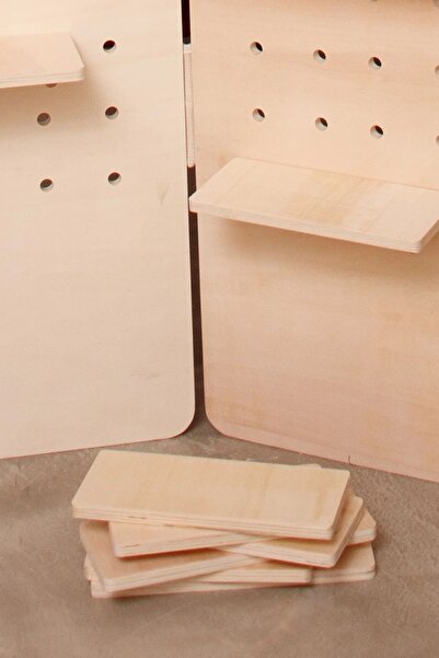 ESLENTA Paravan & Panolar Için 1 Adet Ahşap Raf