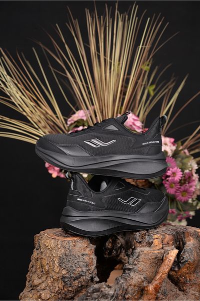 Lescon Black Women's Summer Shoes - Anti-Sweat, Breathable, Orthopedic, Non-Slip Sole, Light and Comfortable