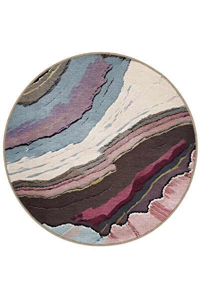 Rugs Modern Halı Çok Renkli Abstract Soyut Dalgalı Desenli Modern Dekoratif H...