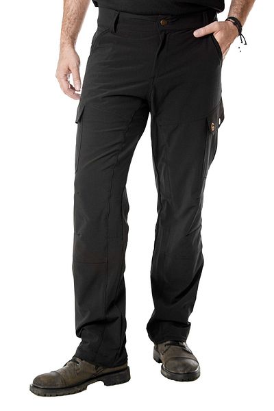 CAMP AND MAP Trekking Cargo Pants Black (Model: Feather)