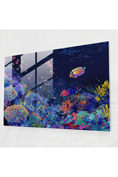Popcas Underwater Whimsical Pointillism Wall Decoration, Pointillism, Modern ...