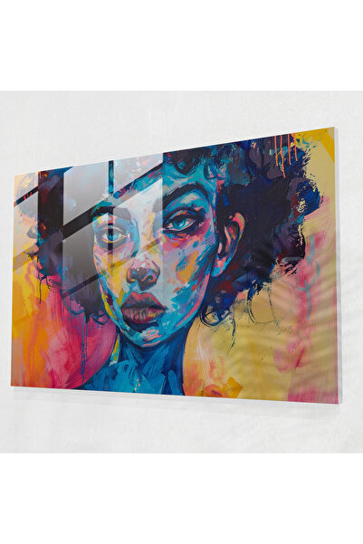 Popcas Whimsical Woman Post, Impressionism Glass Print, Post, Impressionism, ...
