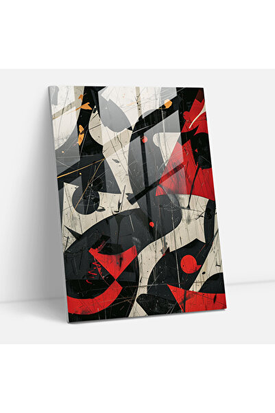 Popcas Dadaism Glass Print - Dadaism, Glass Wall Art, Dadaism Art Style, Mode...