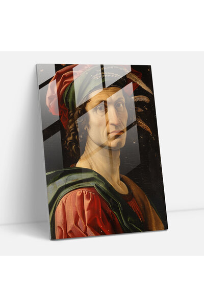 Popcas Historical Figure Glass Print - Raffaello Sanzio, Glass Art, Home Deco...