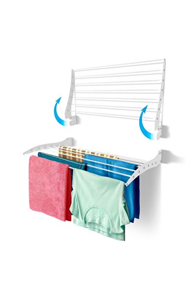Genel Markalar Romma 100 cm Çamaşır Kurutma Askısı Duvara Monte Katlanabilir ...
