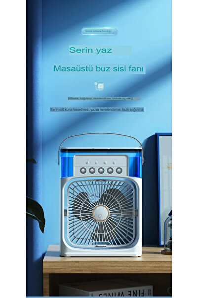 EN SİGA 600 ML Taşınabilir Buzlu Fan nemlendiricili USB sessiz vantilatör serinletici Fan masaüstü ofis için