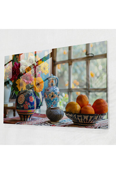 Popcas Rich Colors Still Life Glass Print Henri Matisse Style, Henri Matisse,...