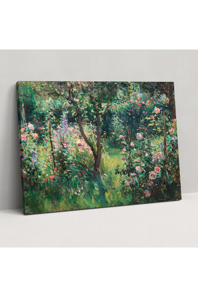 Popcas Claude Monet Bahçesi Kanvas Tablo - Claude Monet, Ev Dekorasyonu, Kanv...
