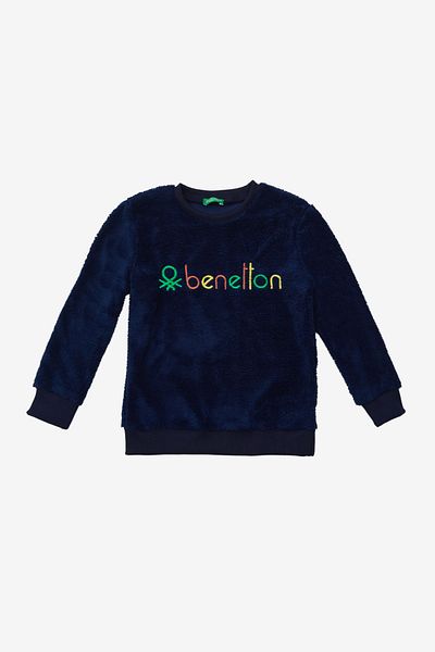 Benetton Boy's Pajama Top - Navy Blue