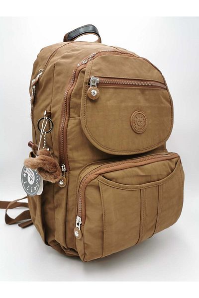 571 Collections Çanta Unisex Tan Εξαιρετικά ελαφρύ και αδιάβροχο σακίδιο πλάτης μεγάλου όγκου - Πολλαπλές τσέπες