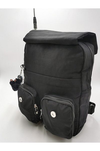 571 Collections Çanta Unisex Black Ultra Light Waterproof Two Function Backpack and Handbag - Laptop, Notebook, Office