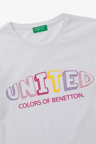 Benetton Λευκό κοριτσίστικο φούτερ