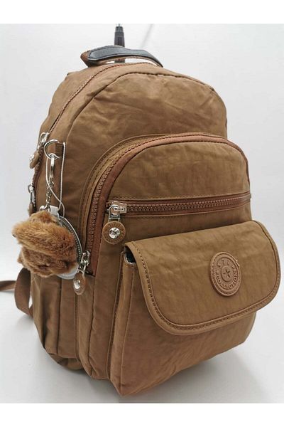 571 Collections Çanta Ultra Light Tan Backpack - Πολλαπλές τσέπες και αδιάβροχο