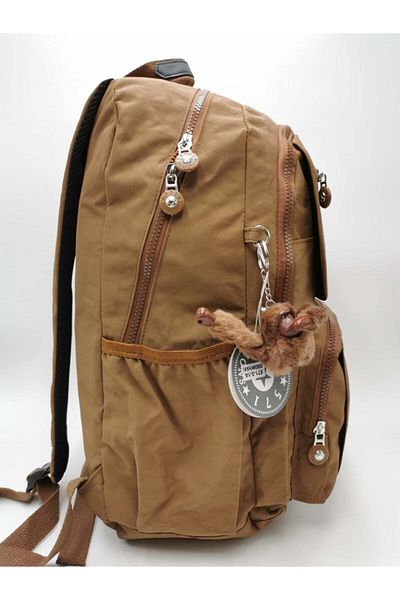 571 Collections Çanta Unisex Tan Εξαιρετικά ελαφρύ και αδιάβροχο σακίδιο πλάτης μεγάλου όγκου - Πολλαπλές τσέπες