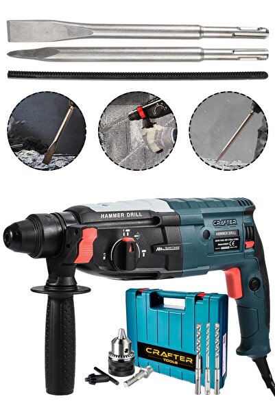 CRAFTERTOOLS Germany 850 W Profesyonel Kırıcı Delici Darbeli Hilti Matkap 2-28mm