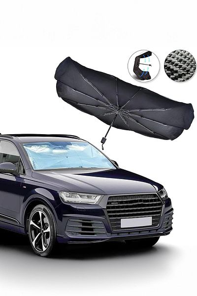 C9 140x79 Cm Foldable Sunshade for All Cars - Windshield Shade Umbrella