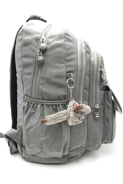 571 Collections Çanta Gray Ultra Light Multi-Pocket Waterproof Backpack (Laptop, Notebook, School, Sports, Travel)