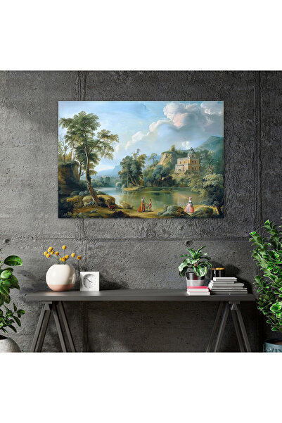 Popcas Rokoko Tarzı Resim Kur yapma Kanvas Tablo, Rokoko, Duvar Dekorasyonu, Ev Dekorasyonu