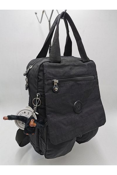 571 Collections Çanta Unisex Black Ultra Light Waterproof Two Function Backpack and Handbag - Laptop, Notebook, Office