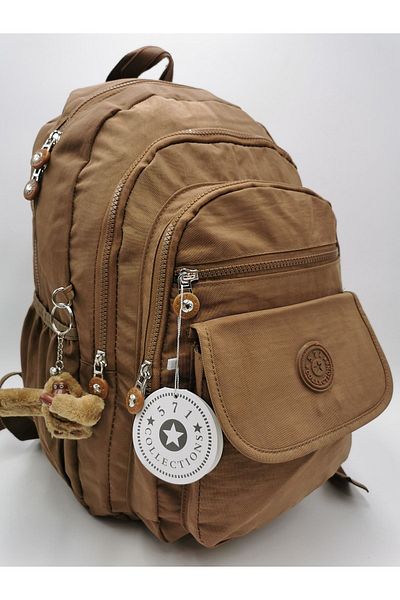 571 Collections Çanta Αδιάβροχο σακίδιο πλάτης Tan Ultra Light με πολλές τσέπες (Laptop, Notebook, School, Sports, Travel)