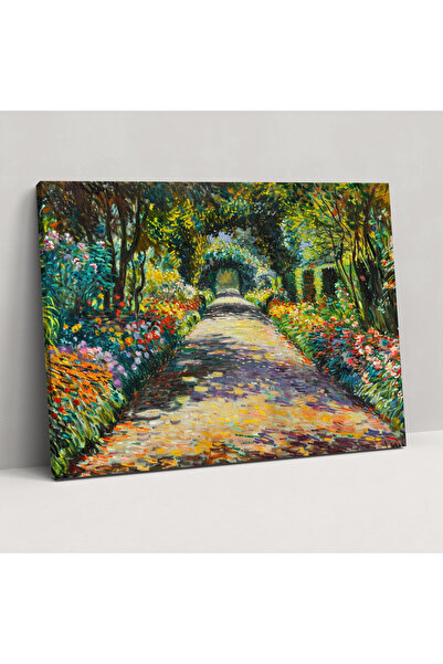 Popcas Claude Monet Bahçe Yolu Kanvas Tablo - Claude Monet, Kanvas Tablo, Kan...