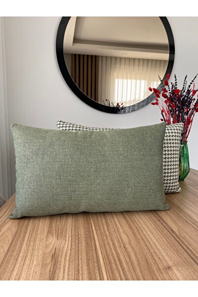 time collection Husă de pernă decorativă din in verde