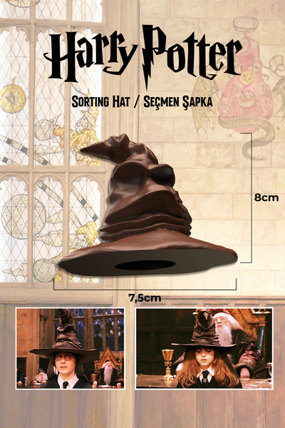 Harry Potter Sorting Hat / Seçmen Şapka Figür 3D Baskı 8cm