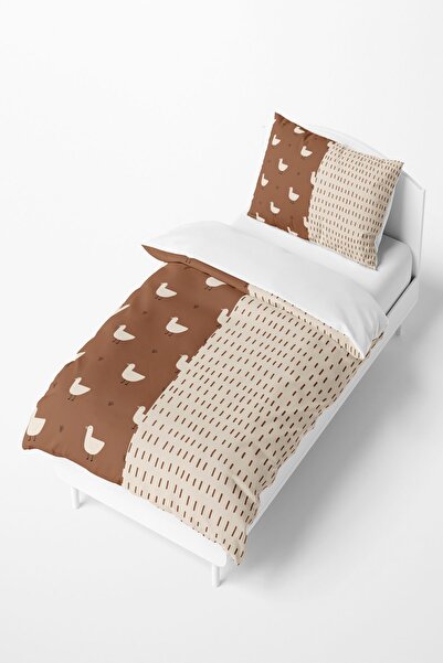 Talia Home Bohem Desen Sevimli Ördek Çocuk Ve Bebek Nevresim Takımı Tlan-238