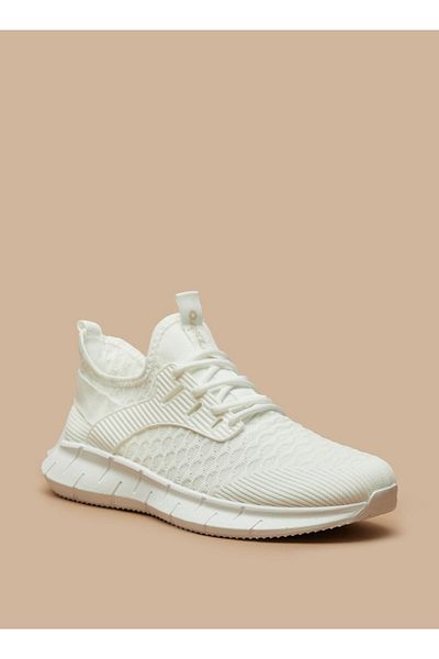 Oaklan by Shoexpress Textured Sports Shoes with Lace Detail